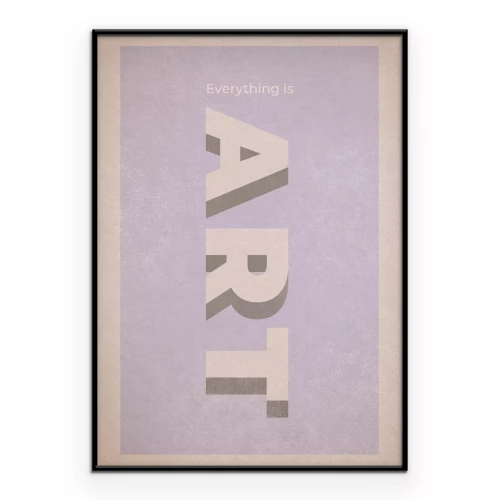 Poster Tekstkunst minimalistische letters