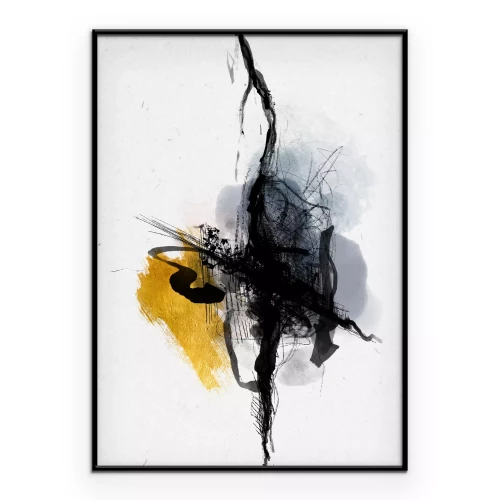 Poster Minimalistische inktafdruk