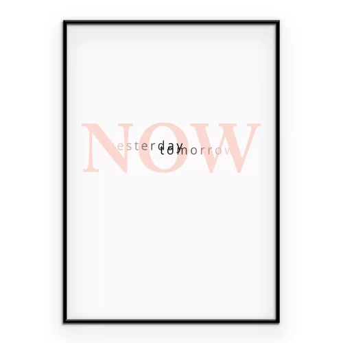 Poster Minimalistische inscriptie Nu