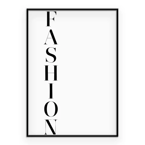 Poster Verticale letters in elegante typografie