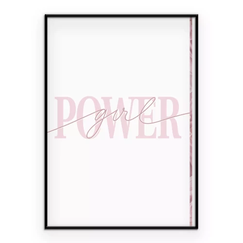 Poster Een subtiele slogan over vrouwelijke kracht