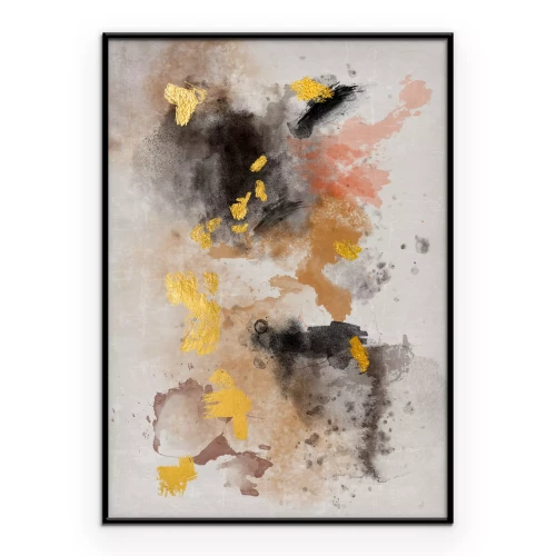 Poster Schilderachtige illustratie met kleurovergangen