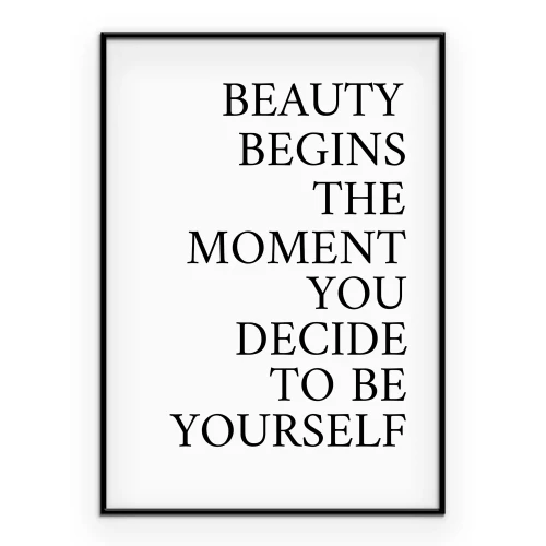 Poster Motiverende inscriptie met een boodschap