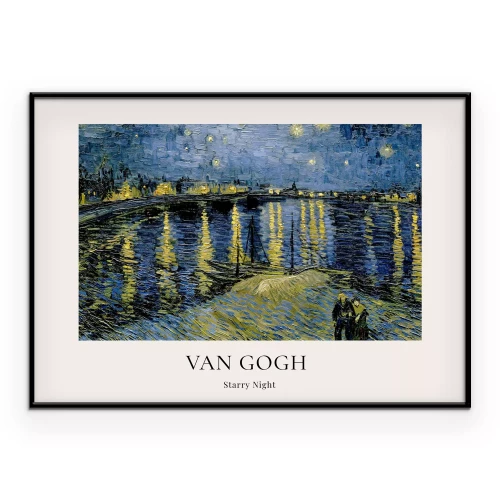 Poster Klassieke kunst met een sterrenhemel