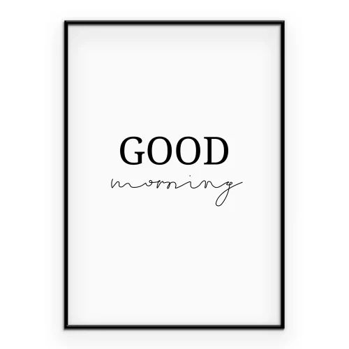 Poster Positieve minimalistische typografie