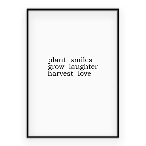 Poster Delicate poëtische typografie