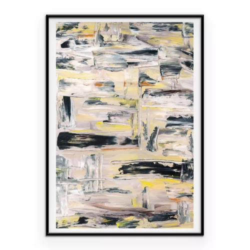 Poster Een creatief patroon gemaakt met behulp van schildertechnieken