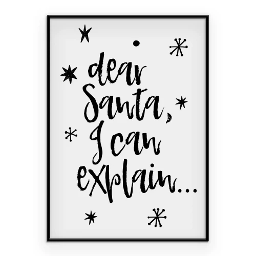 Poster Inspirerende inscriptie met sterren