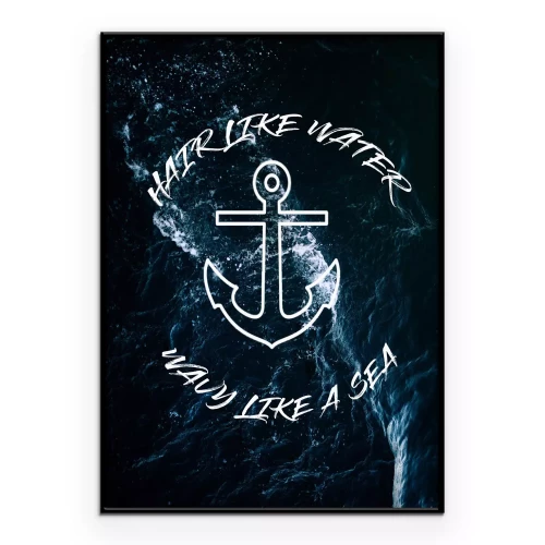 Poster Zeeanker met citaat
