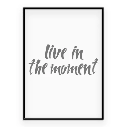 Poster Een delicate inscriptie met een inspirerende quote