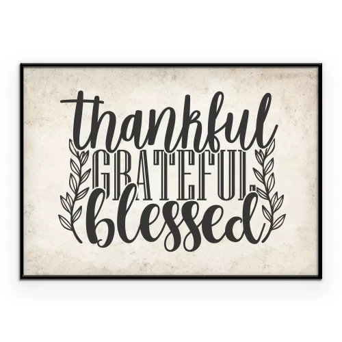 Poster Typografie met een dankbaarheidsmotief