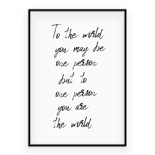 Poster Handgeschreven motiverende tekst