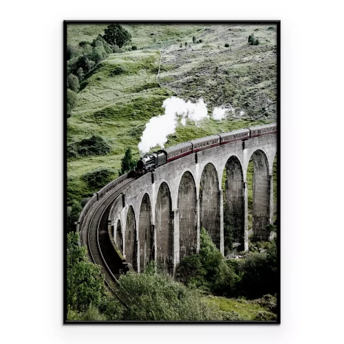 Poster Historische architectuur van de spoorbrug