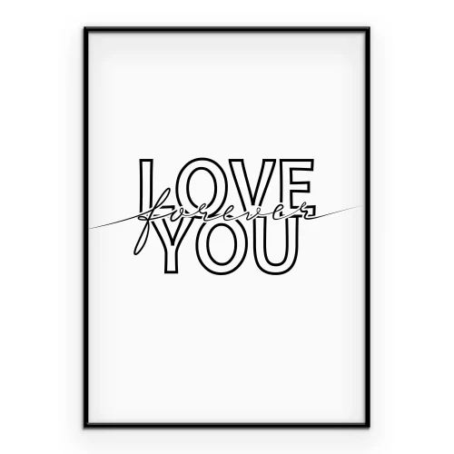 Poster Minimalistische afbeeldingen met inscripties