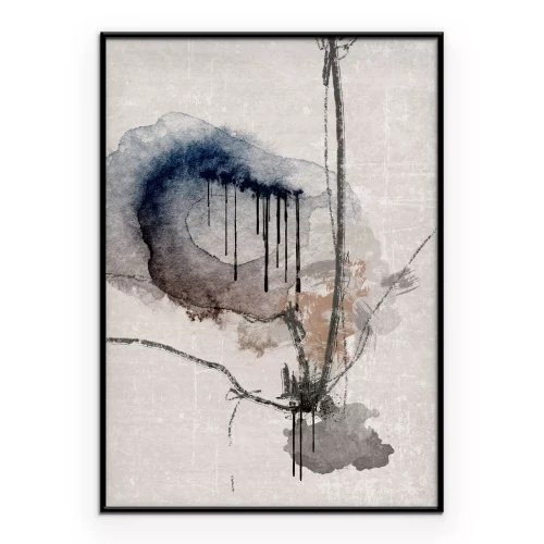 Poster Aquarelcompositie met zachte overgangen