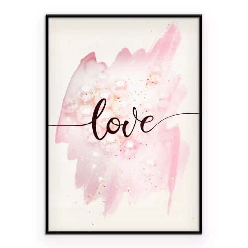 Poster Romantische afbeelding met een liefdesthema