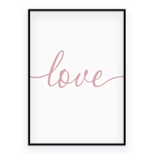 Poster Minimalistisch liefdesthema