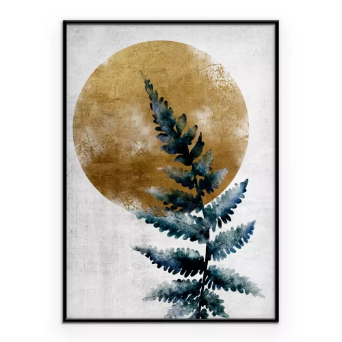 Poster Een tere varen in het zonlicht