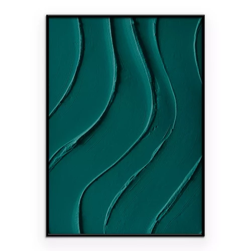 Poster Gestructureerd golvend lijnpatroon