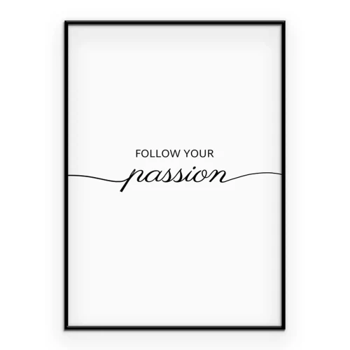 Poster Een delicate motiverende inscriptie