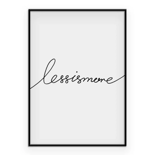 Poster Elegante decoratieve inscriptie