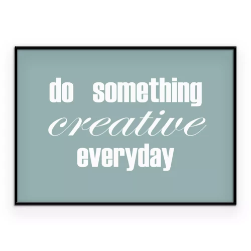 Poster Typografie inspirerende creativiteit