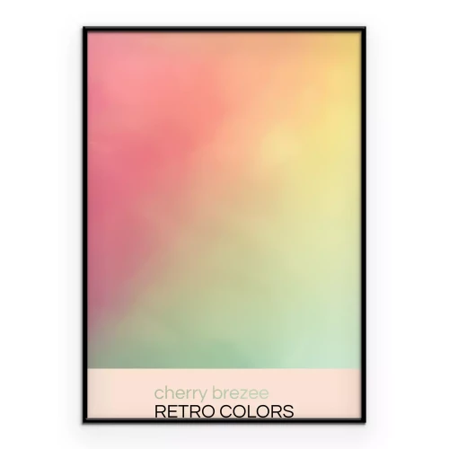 Poster Een delicate, wazige achtergrond met een retro-gevoel