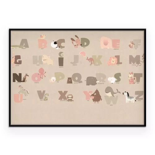 Poster Educatieve brieven met dieren