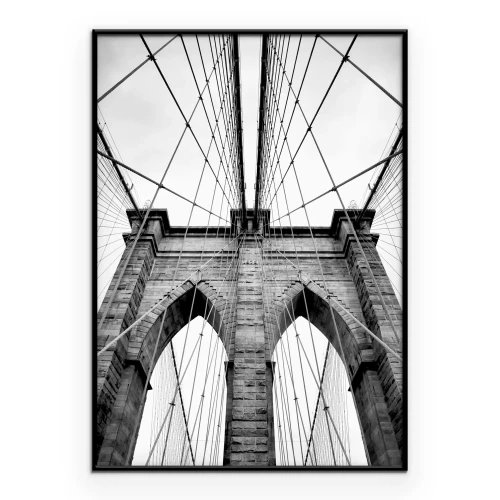 Poster Symmetrische compositie van de brugbogen
