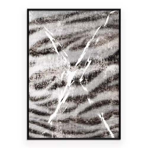 Poster Dierenmotief met witte tijgerbont