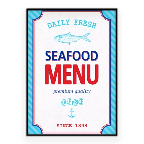 Poster Retro-vismenu-graphics