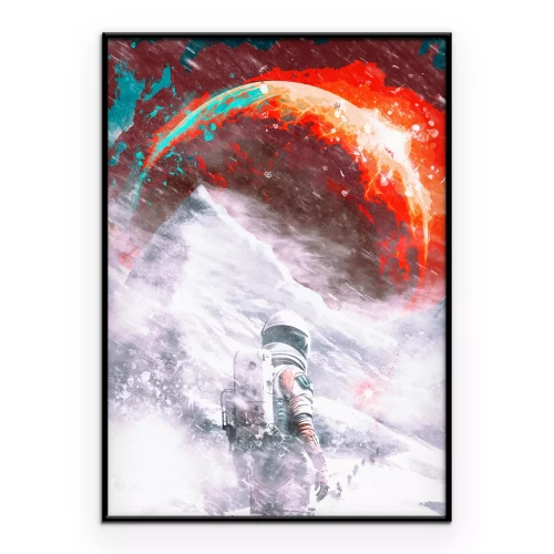 Poster Astronaut in de ruimte