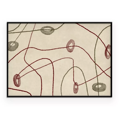 Poster Lineair kralendoolhof