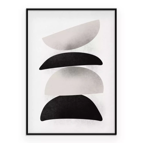 Poster Decoratieve opstelling van halve manen