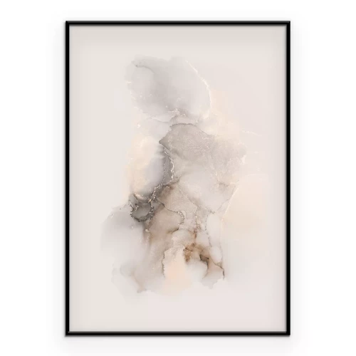 Poster Minimalistische aquarelcompositie