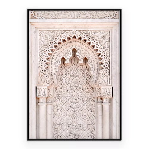 Poster Geometrische versieringen rond de boog