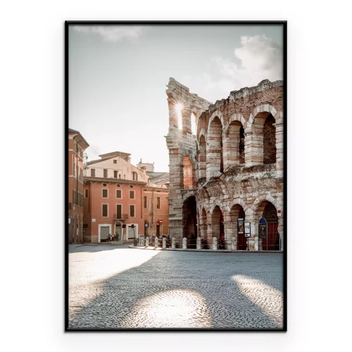 Poster Historische stenen arena met bogen