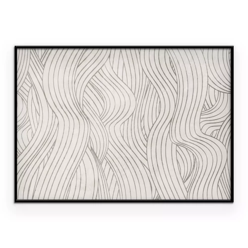 Poster Structureel motief met ritmische golven