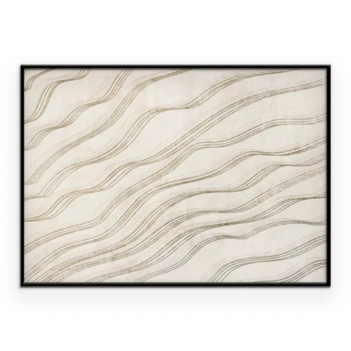 Poster Licht lineair decoratief motief