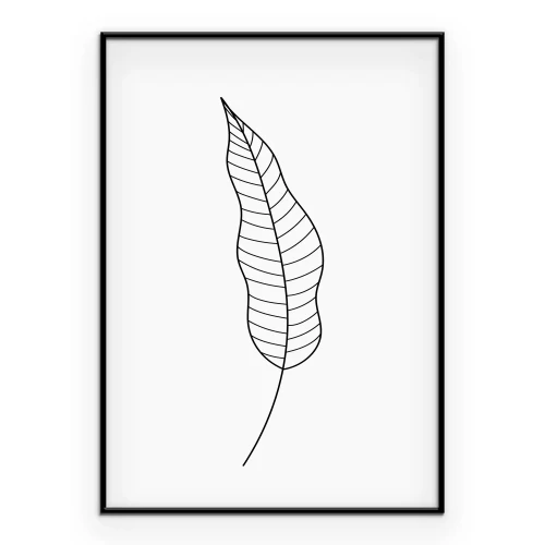 Poster Een subtiele botanische illustratie