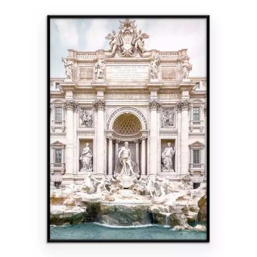 Poster Klassieke Romeinse fontein