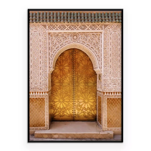 Poster Rijkelijk versierde ingang