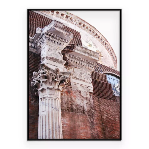 Poster Monumentale zuilen met sculpturen