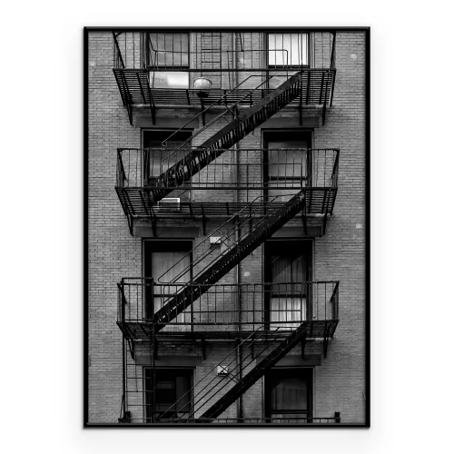 Poster Trappen in New York-stijl
