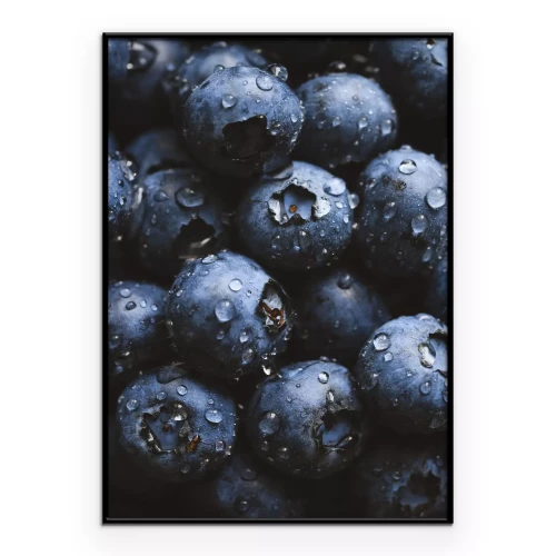 Poster Beeren mit Wassertropfen