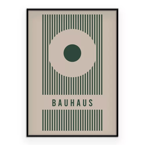 Poster Minimalistische Grafik im Bauhaus-Stil