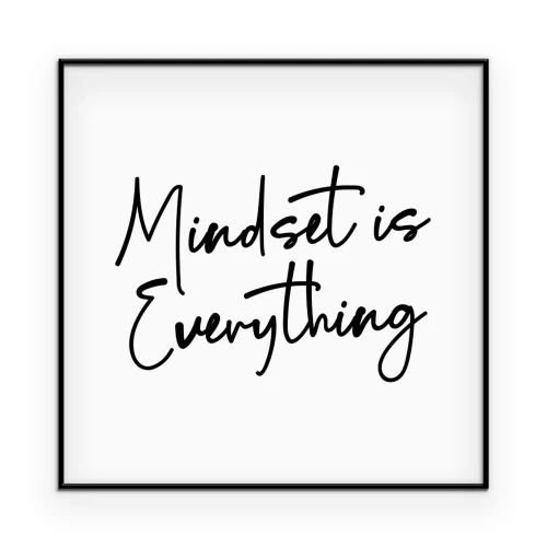 Poster Denkweise ist alles typraphiczny