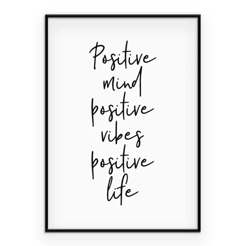 Poster Zitat über ein glückliches Leben