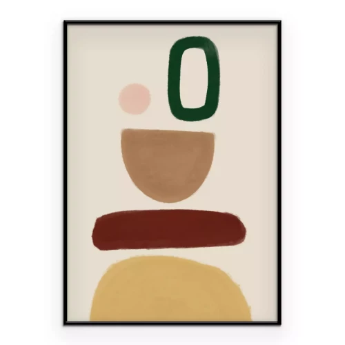 Poster Geometrisches Muster im nordischen Stil