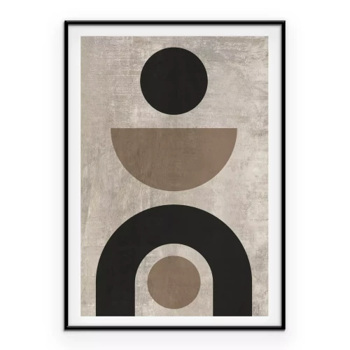 Poster Geometrische Formen modernes Muster